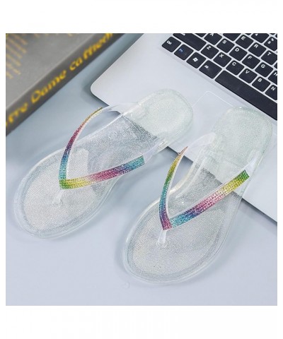 Flip Flop Slippers Women Rubber Flip Flops Cute Flip Flops Walking Thick Flip Flops Orthopedic Soft Flip Flops Clear $10.43 S...