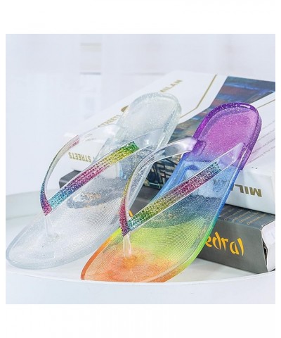 Flip Flop Slippers Women Rubber Flip Flops Cute Flip Flops Walking Thick Flip Flops Orthopedic Soft Flip Flops Clear $10.43 S...