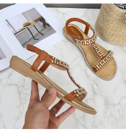 Sport Sandals For Women Closed Toe Sexy Flats Shoes Women Dressy Size 12 Sandals Women Slides Sport Sandals For Women Coffee-...