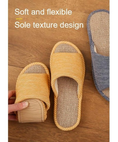 Mens Slippers, Slippers for Womens Open Toe, Slipper Memory Foam Linen House Slippers Shoes Indoor Outdoor, House Womens Slip...