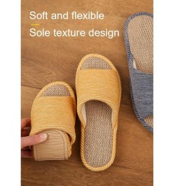 Mens Slippers, Slippers for Womens Open Toe, Slipper Memory Foam Linen House Slippers Shoes Indoor Outdoor, House Womens Slip...