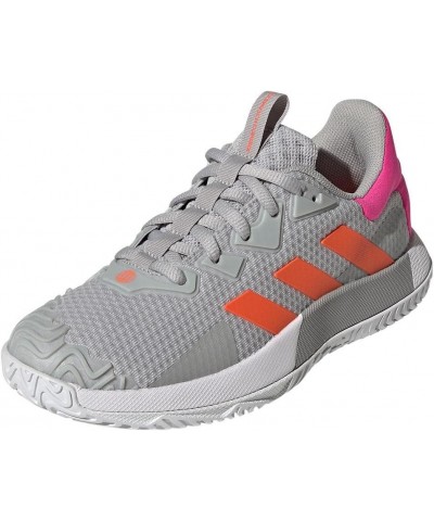 Women's Solematch Control Tennis Shoe Grey Two/Solar Orange/Team Shock Pin $55.00 Fashion Sneakers