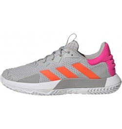 Women's Solematch Control Tennis Shoe Grey Two/Solar Orange/Team Shock Pin $55.00 Fashion Sneakers