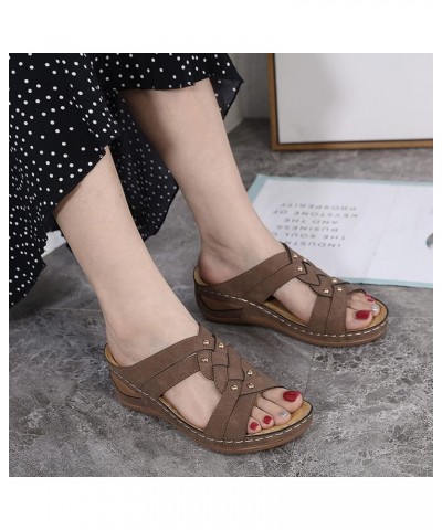 Orthopedic Dress Shoes for Women Low Heels Comfortable Wide Toe Box Shoes Women Orthopedic Ladies Summer Sandals 2024 Flip Fl...