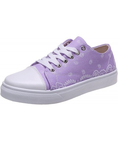 casual sneakers for women Women's Ladies Fashion Casual Versatile Comfortable Canvas Flat Loafers Z-08 Purple $15.98 Fashion ...