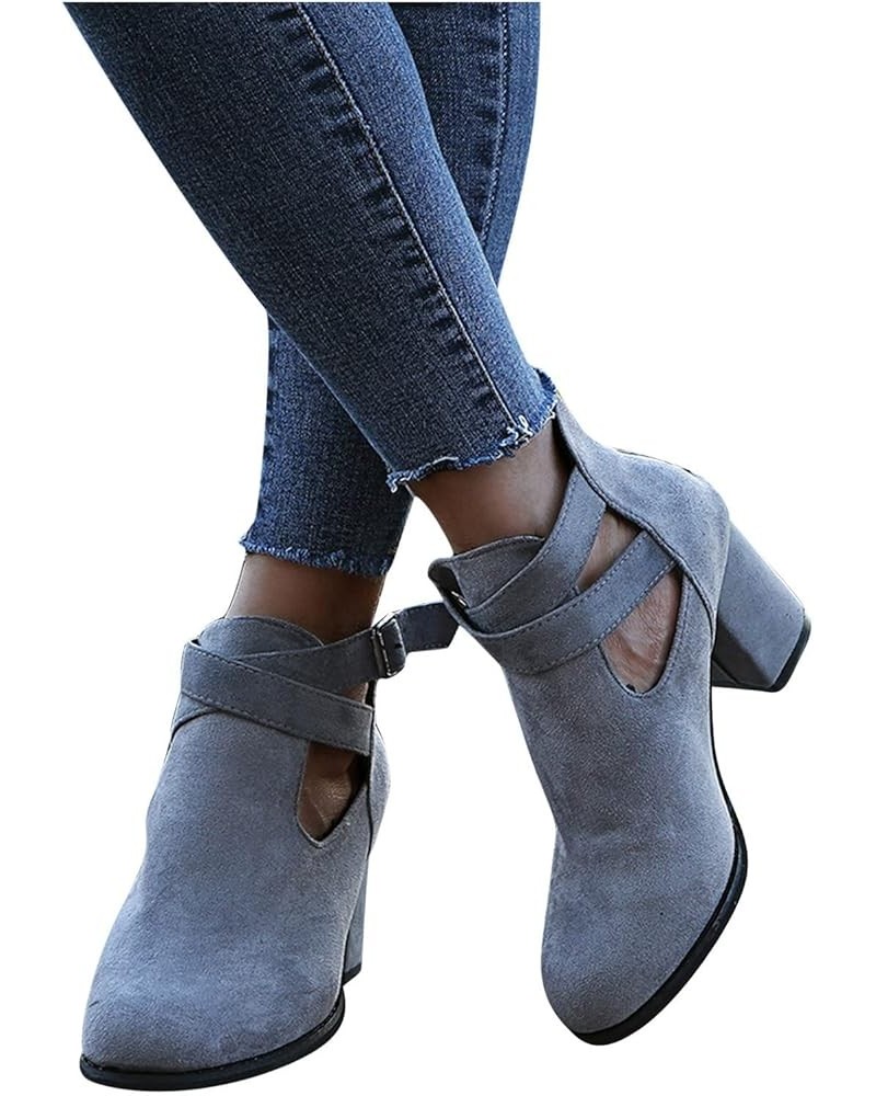 Women's Low Wedge Heel Sandals Peep Open Toe Ankle Strap Zipper Back Summer Roman Sandal A-01 Grey $23.41 Athletic Shoes