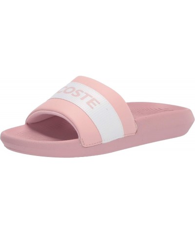 Womens Croco Slides Light Pink/White Stripe $29.25 Sandals