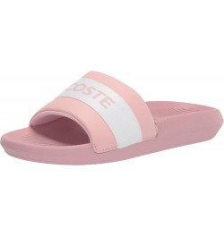 Womens Croco Slides Light Pink/White Stripe $29.25 Sandals