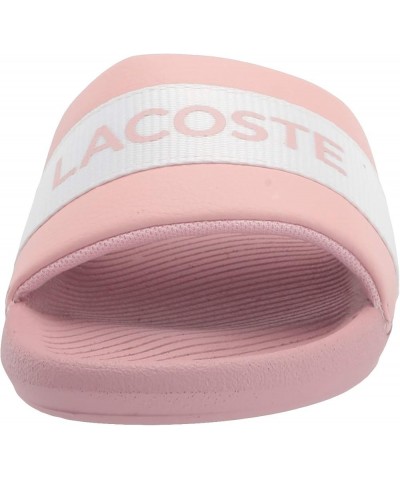 Womens Croco Slides Light Pink/White Stripe $29.25 Sandals