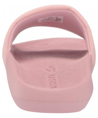 Womens Croco Slides Light Pink/White Stripe $29.25 Sandals