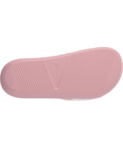 Womens Croco Slides Light Pink/White Stripe $29.25 Sandals