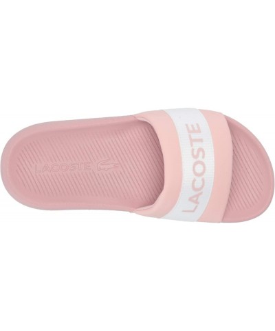 Womens Croco Slides Light Pink/White Stripe $29.25 Sandals