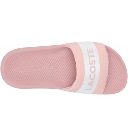 Womens Croco Slides Light Pink/White Stripe $29.25 Sandals