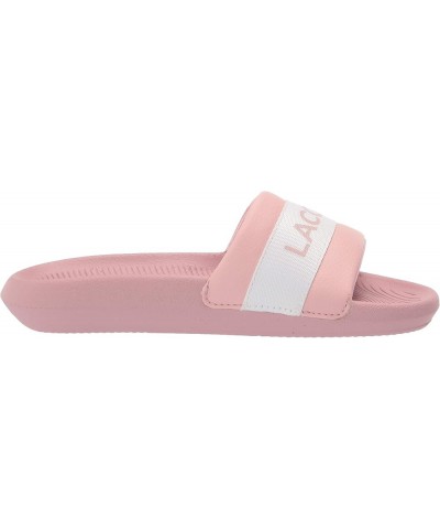 Womens Croco Slides Light Pink/White Stripe $29.25 Sandals