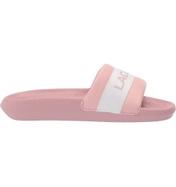 Womens Croco Slides Light Pink/White Stripe $29.25 Sandals