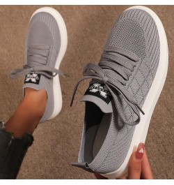 Womens Fashion Casual Sneakers Wide Width Breathable Running Flats Light Tennis Walking Shoes Platform Mesh Lace Up Sneaker S...