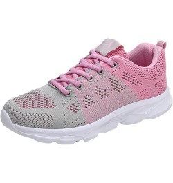 Women's Athletic Lightweight Casual Mesh Walking Shoes - Breathable Running Sneakers Oc4-pink $14.35 Athletic Shoes