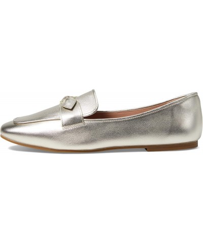 Women's York Bow Loafer Gold Leather $62.50 Loafers & Slip-Ons