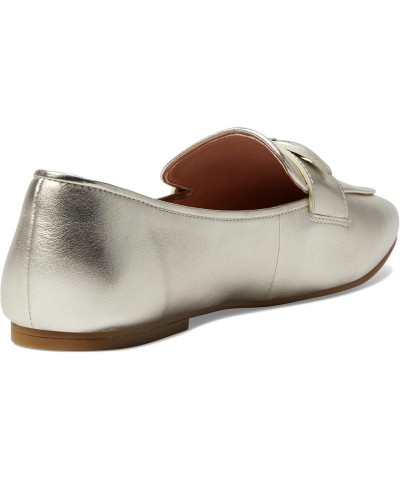 Women's York Bow Loafer Gold Leather $62.50 Loafers & Slip-Ons