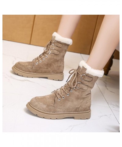 Winter Boots for Women Wide Width Waterproof Snow Boots for Women Size 7 Wide Slip on Boots for Women Ankle Booties Winter Wo...