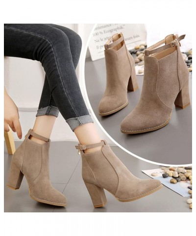 Womens Ankle Boots Wide Toe Box Soft Leather Ankle Boots for Women Low Heel Women's Ankle Booties with Heel Brown Leather Kit...