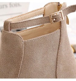 Womens Ankle Boots Wide Toe Box Soft Leather Ankle Boots for Women Low Heel Women's Ankle Booties with Heel Brown Leather Kit...