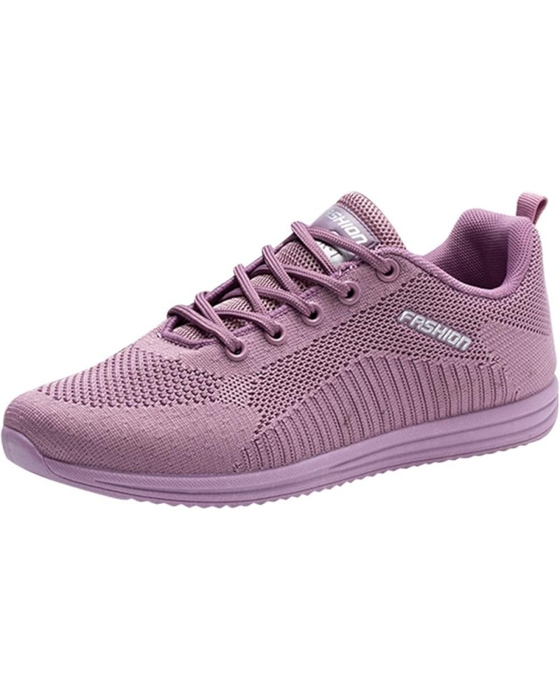 Women Sneakers Slip-On Walking Shoes Comfortable Driving Shoes Womens Summer Trainers Purple 2 $16.47 Athletic Shoes