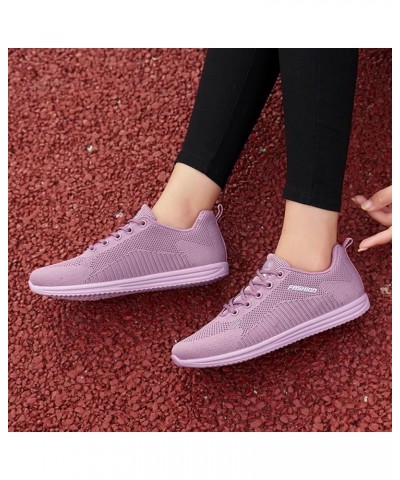 Women Sneakers Slip-On Walking Shoes Comfortable Driving Shoes Womens Summer Trainers Purple 2 $16.47 Athletic Shoes