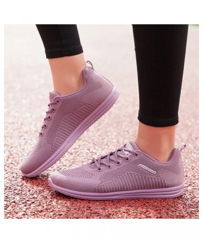 Women Sneakers Slip-On Walking Shoes Comfortable Driving Shoes Womens Summer Trainers Purple 2 $16.47 Athletic Shoes