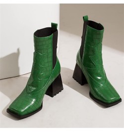 Motorcycle Boots Motorcycle Riding Boots Womens Work Boots Cowboy Boots Square Toe Green-d $25.98 Boots