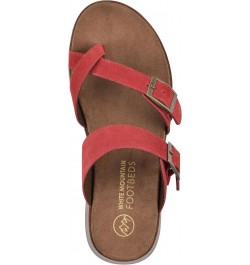 Women's Lefter Low Platform Sandal Cruella Red/Suede $29.77 Sandals