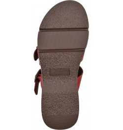 Women's Lefter Low Platform Sandal Cruella Red/Suede $29.77 Sandals