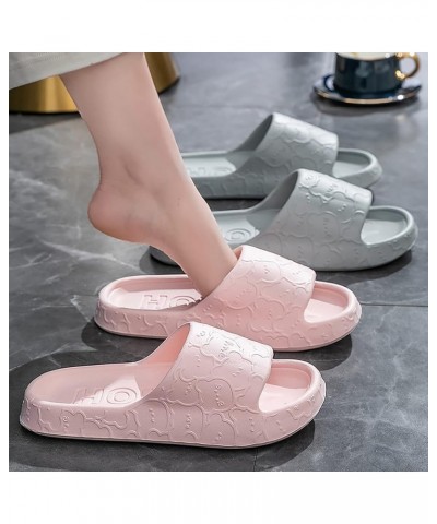 Couple Female Household Eva Summer Indoor Home Bathroom Antiskid Sandals Pregnancy Shoes for Feet Green $9.88 Sandals