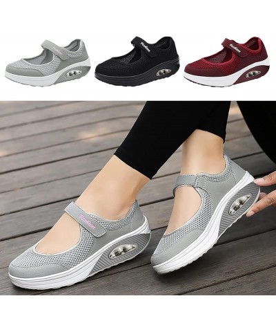 Womens Walking Sandals, Platform Sandals for Women Women's Slip On Mesh Walking Shoes Summer Slip-On Sandals Orthopedic Platf...