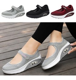 Womens Walking Sandals, Platform Sandals for Women Women's Slip On Mesh Walking Shoes Summer Slip-On Sandals Orthopedic Platf...