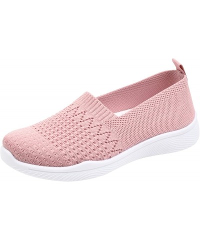 Women's Slip On Loafers Breathable Lightweight Walking Sport Shoes Comfortable Casual Work Mesh Running Sneakers 7 Pink $9.83...