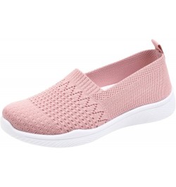 Women's Slip On Loafers Breathable Lightweight Walking Sport Shoes Comfortable Casual Work Mesh Running Sneakers 7 Pink $9.83...