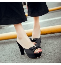 Womens Platform Heels Sandals 89 Black $24.43 Sandals