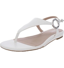 Womens Hayyden Solid Dressy Thong Sandals White $5.68 Sandals