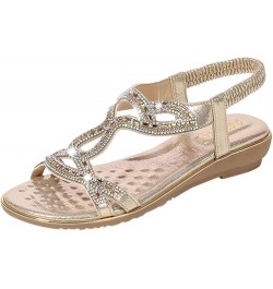 Flip Flops Spring Flat Sandals for Women Beach Gladiator Summer Falt Comfortable Trendy Retro 2024 Sling Sandals Y2K Gold $13...