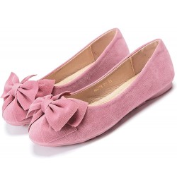 Women's Solid Suede Bowknot Flat Sandals Women Singles Shoes Flat Shoes Casual Dressy Shoes Slip On Work Shoes Red $13.07 San...