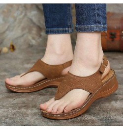 Arch Support Sandals Women Plantar Fasciitis Orthopedic Flip Flops Platform Women Sandals Women Dressy Summer Flat Women's Wh...