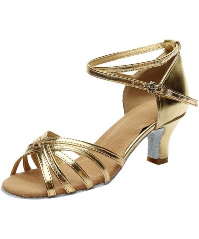 Heeled Sandals for Women, Fashion Womens Dancing Shoes Breathable High Heels Outdoor Leisure Sandals Z 04-gold $17.42 Boots