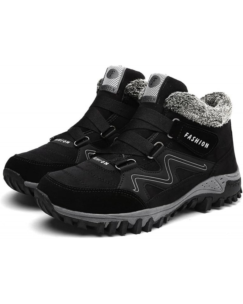 Women's Winter Thermal Boots for Women Waterproof Snow Winter Warm Hiking Shoes Black $24.29 Boots