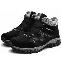 Women's Winter Thermal Boots for Women Waterproof Snow Winter Warm Hiking Shoes Black $24.29 Boots