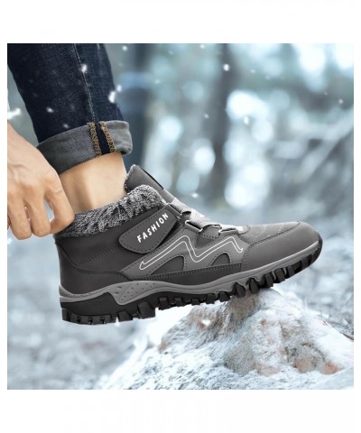 Women's Winter Thermal Boots for Women Waterproof Snow Winter Warm Hiking Shoes Black $24.29 Boots