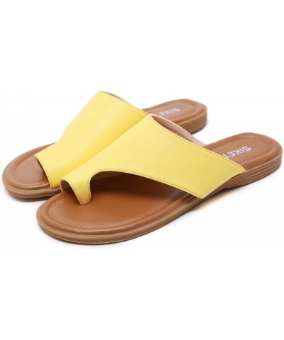 Women Casual Slippers Retro Roman Flat Sandals Slip on Clip Toe Flip Flops Beach Shoes Casual Summer Open Toe Slide Sandals 8...