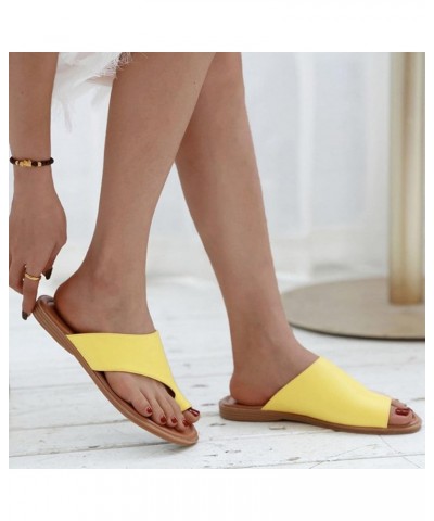 Women Casual Slippers Retro Roman Flat Sandals Slip on Clip Toe Flip Flops Beach Shoes Casual Summer Open Toe Slide Sandals 8...