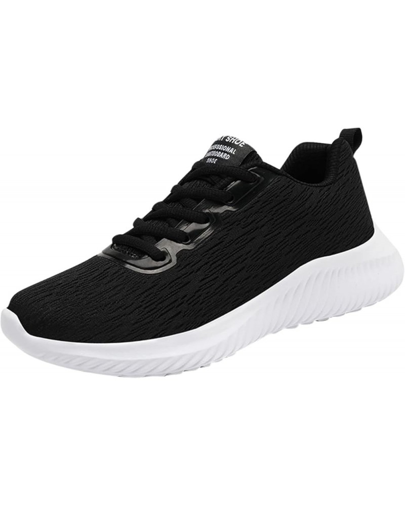 mule sneakers for women, Woemens Outdoor Mesh Sports Shoes Runing Breathable Lace-Up Sneakers Z-03 Black $14.44 Fashion Sneakers