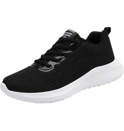 mule sneakers for women, Woemens Outdoor Mesh Sports Shoes Runing Breathable Lace-Up Sneakers Z-03 Black $14.44 Fashion Sneakers